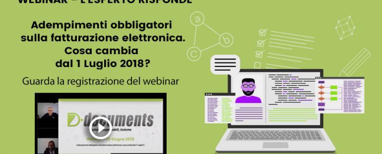 Webinar Fatturazione elettronica